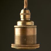 Antique Brass Pendant Lamp holder Edison E27 fitting