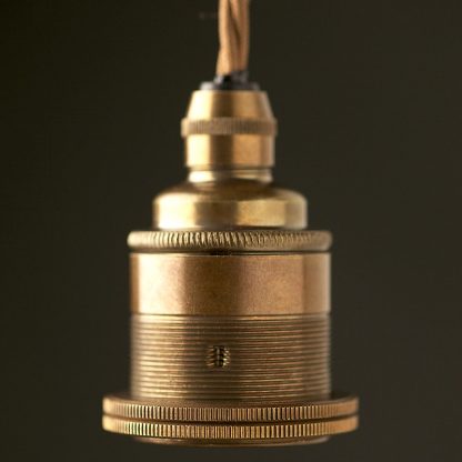 Antique Brass Pendant Lamp holder Edison E27 fitting