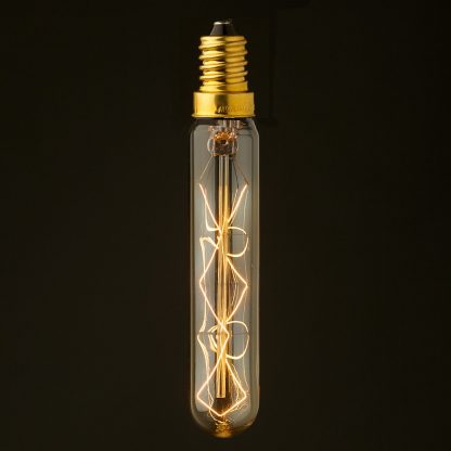Vintage Edison E14 filament tube bulb
