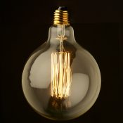 Vintage Edison Spherical Filament Bulb G125 SKU: 36373 +AUD $35.50