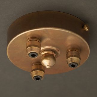Brass Multiple drop Cord grip ceiling plate