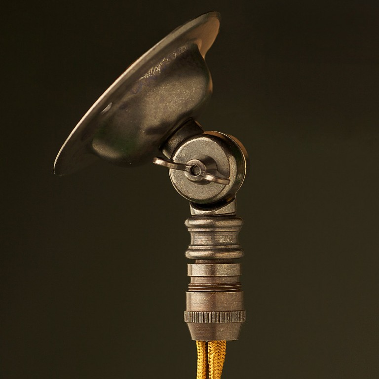 Bronze Wing nut sloped ceiling rose cord grip