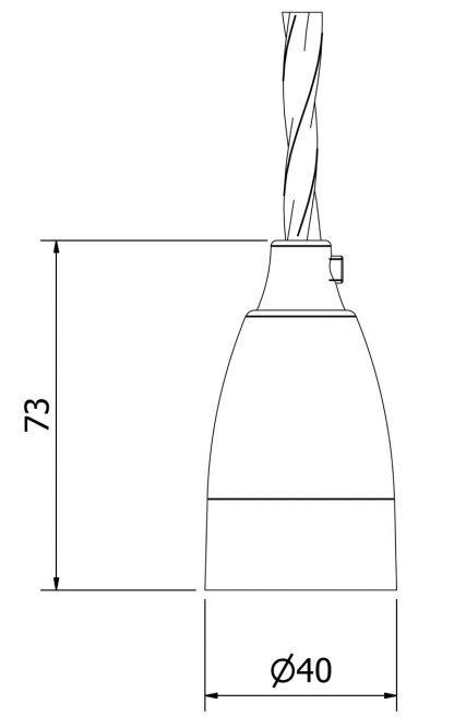 Edison style light bulb Contemporary Bakelite fitting dimensions