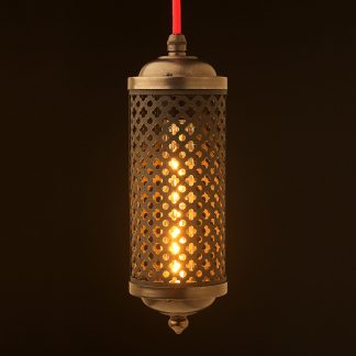 Edison bronze cage lantern pendant