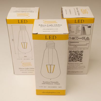 3.5 Watt Dimmable Filament LED E27 Clear Edison bulb