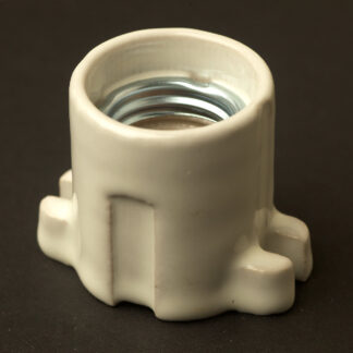 White Porcelain E27 fixed lamp holder
