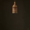 Edison style light bulb E40 Antiqued Brass pendant