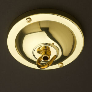 Polished brass 115mm (covers 4" J-box) +AUD $52.00