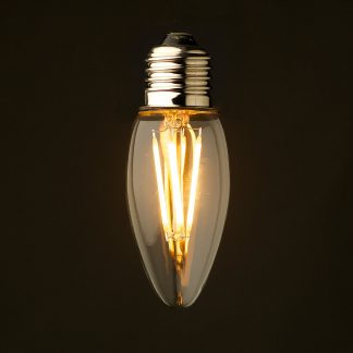 3 Watt Dimmable Filament LED E27 Candle Bulb