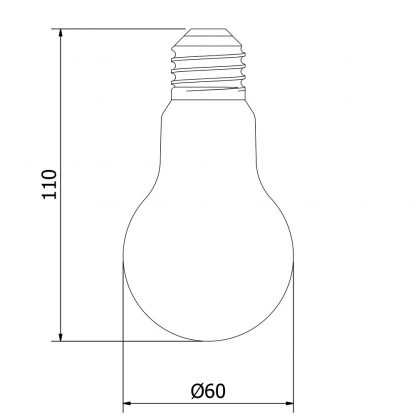 5 Watt Dimmable Lantern Filament LED E27 Clear GLS
