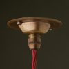 Antiqued Brass Cord Grip ceiling rose 75mm