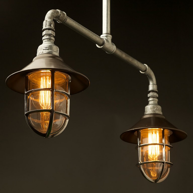 Curated visual reference: Outdoor Galvanised Plumbing Pipe Short Table Light Photo Inspiration