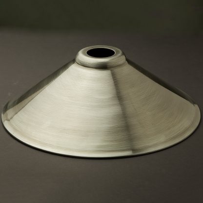 Antiqued steel light shade 310mm