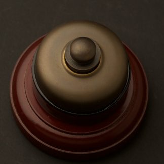 Traditional Antique brass and porcelain Dimmer on optional timber block
