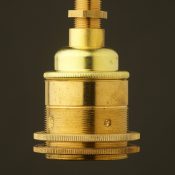 New Brass Threaded entry Lamp holder Edison E27