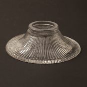 Very Small Ribbed Open Glass Shade