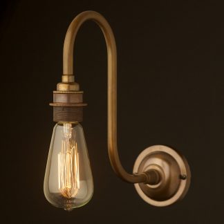 Antique Brass Doncaster Bend Wall Light