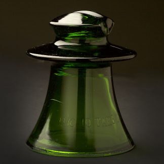 CD Russian Glass Insulator Green