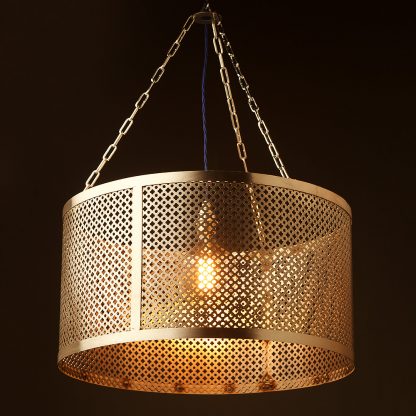 580mm steel club and round mesh shade