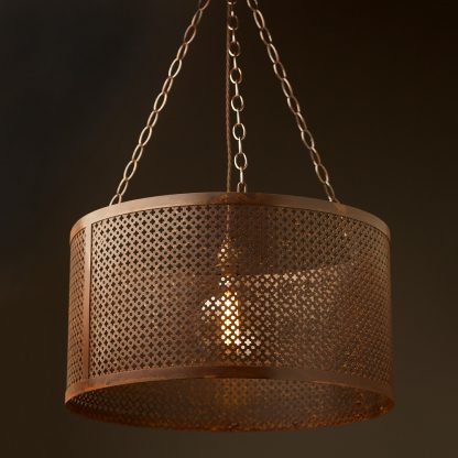 580mm steel club and round mesh shade rusted and sealed