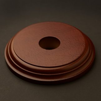 115mm round stained timber ceiling block