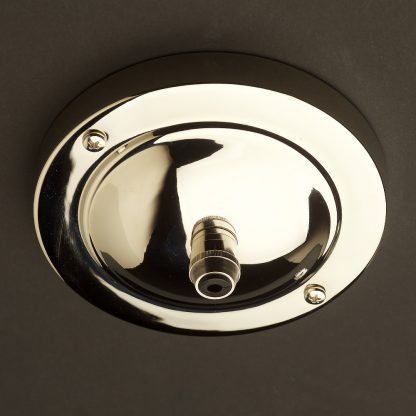 Large Nickel plate brass cord grip ceiling plate