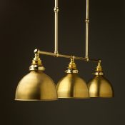 Polished Brass Edison Billiard Table Light