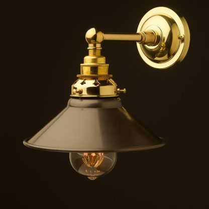 New Brass Straight Arm Wall Mount Shade