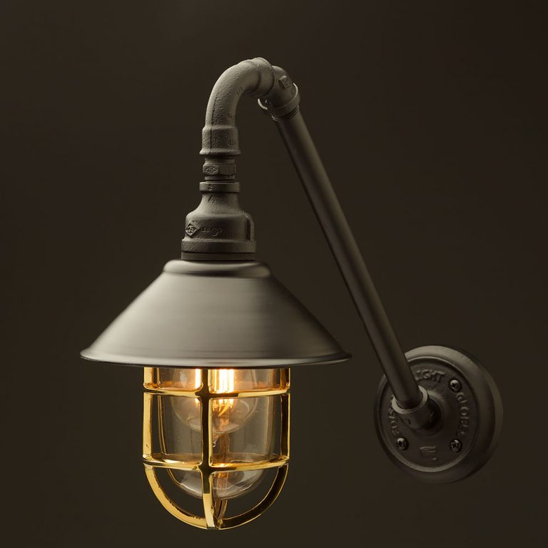 Photo inspiration: Picture Idea: Outdoor Angled Plumbing Pipe Wall Light