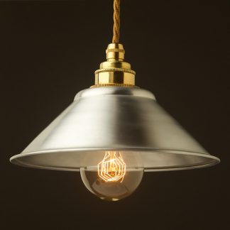 Galvanised steel light shade 190mm Pendant