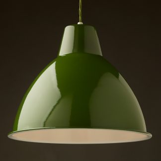 360mm Green enamel dome factory shade Bakelite pendant