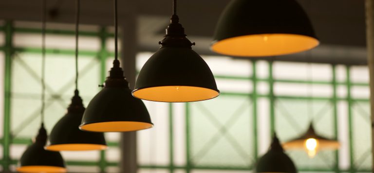 Metal shade pendants
