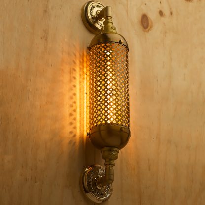 Brass Industrial Club&round wall guard tube light underside