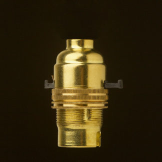 New Brass Switched Lamp holder Bayonet B22 fitting