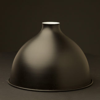 Flat black dome light shade 270mm