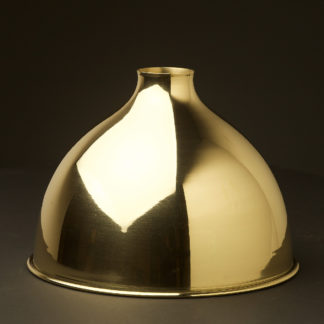Polished brass dome light shade 270mm