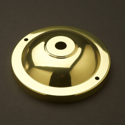 115mm Brass Wall and Ceiling Plate Polished Brass