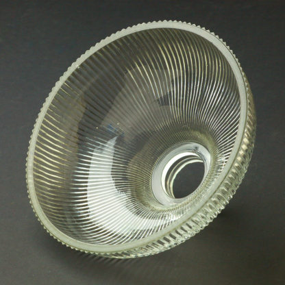 Medium Holophane glass dish light shade