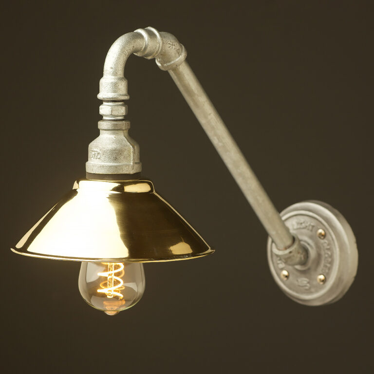 Outdoor Angled plumbing pipe wall light