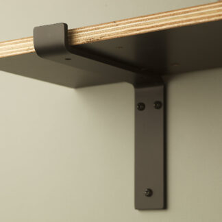 190mm deep plain steel under shelf bracket and shelf