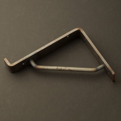 190mm deep steel shelf bracket Raw Steel