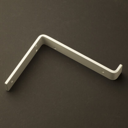 190mm deep plain steel under shelf bracket Antique White