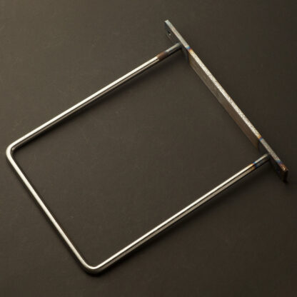 250mm deep plain steel D shelf bracket Raw Steel