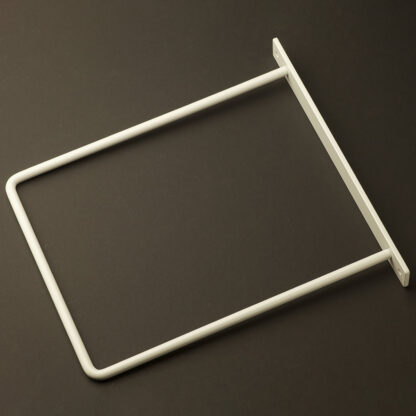 300mm deep plain steel D shelf bracket Antique White