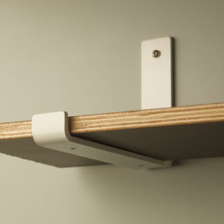 250mm deep plain steel shelf bracket and Shelf