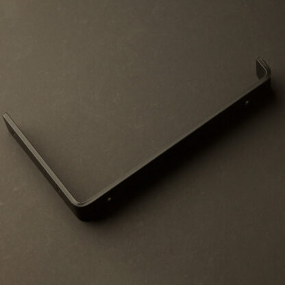 250mm deep plain steel shelf bracket Flat Black
