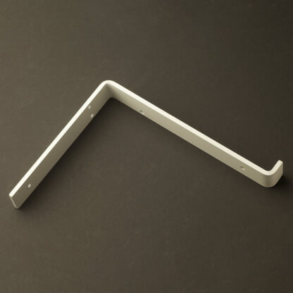 250mm deep plain steel under shelf bracket Antique White