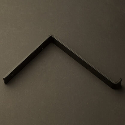250mm deep plain steel under shelf bracket Flat Black