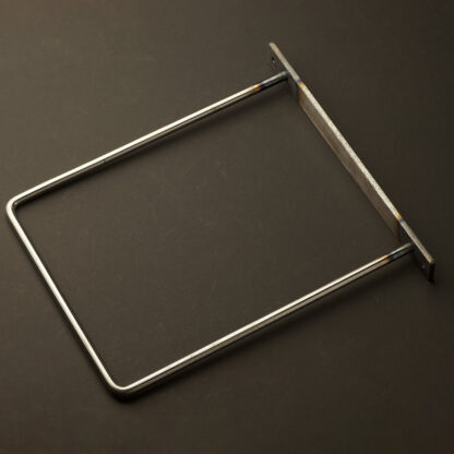 300mm deep plain steel D shelf bracket Raw Steel