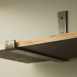 300mm deep plain steel shelf bracket and shelf
